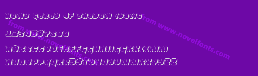 Nowy Geroy 4F Shadow ItalicPreview Nowy Geroy 4F Shadow ItalicPreview