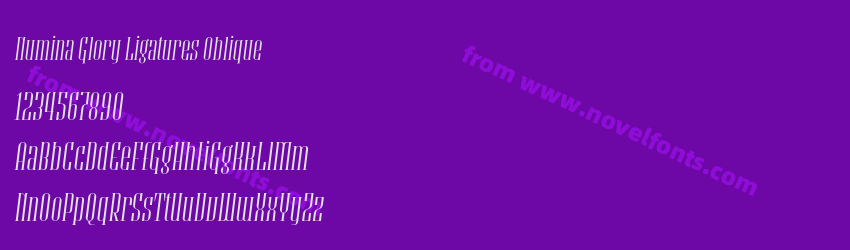 Numina Glory Ligatures ObliquePreview Numina Glory Ligatures ObliquePreview