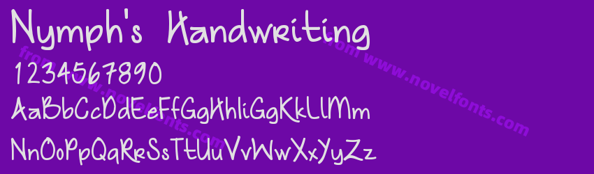 Nymph's HandwritingPreview Nymph's HandwritingPreview
