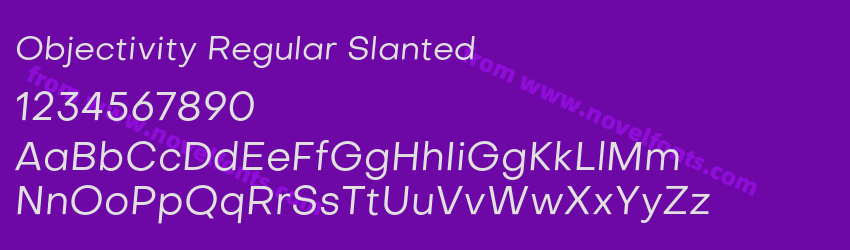 Objectivity Regular SlantedPreview Objectivity Regular SlantedPreview