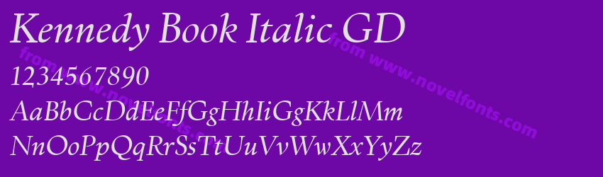 Kennedy Book Italic GDPreview