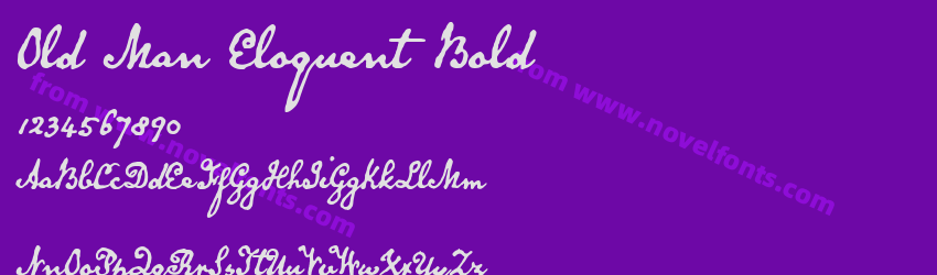 Old Man Eloquent BoldPreview Old Man Eloquent BoldPreview