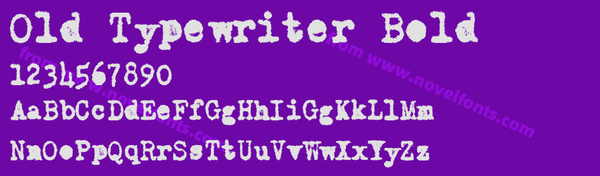 Old Typewriter BoldPreview Old Typewriter BoldPreview