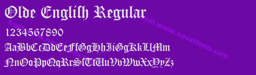 Olde English RegularPreview Olde English RegularPreview