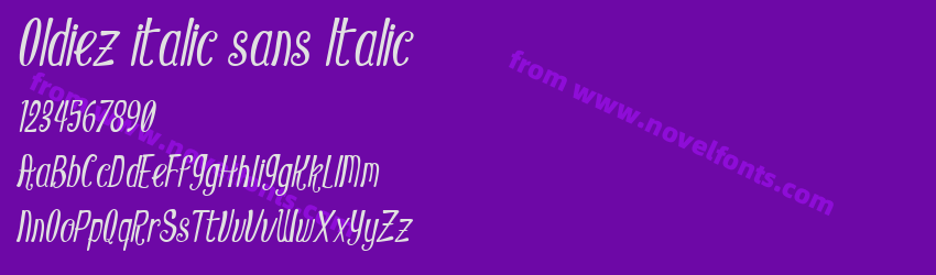 Oldiez italic sans ItalicPreview Oldiez italic sans ItalicPreview