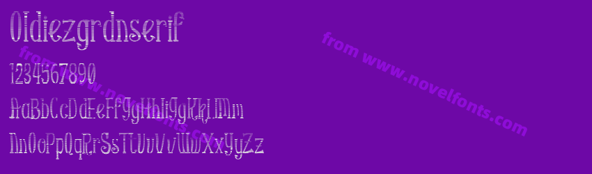 OldiezgrdnserifPreview OldiezgrdnserifPreview