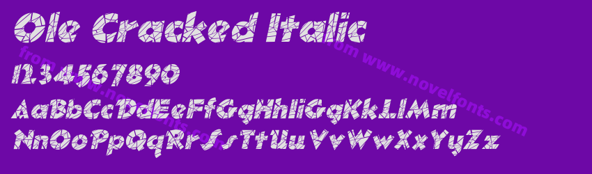 Ole Cracked ItalicPreview Ole Cracked ItalicPreview