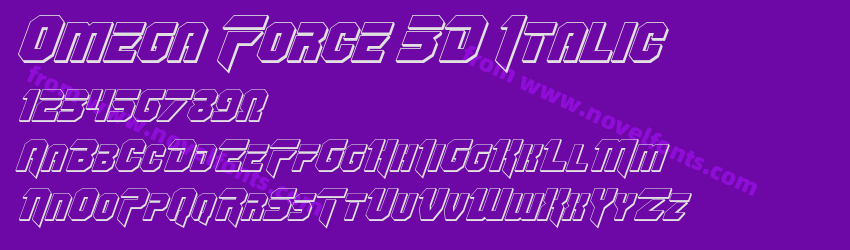 Omega Force 3D ItalicPreview Omega Force 3D ItalicPreview
