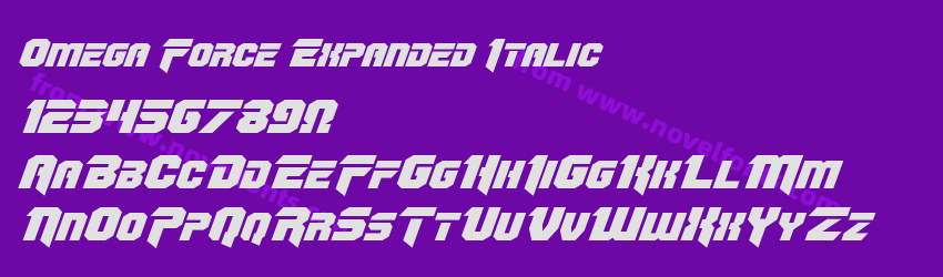 Omega Force Expanded ItalicPreview Omega Force Expanded ItalicPreview