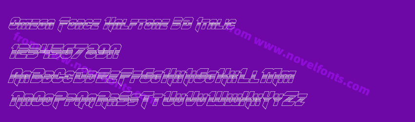 Omega Force Halftone 3D ItalicPreview Omega Force Halftone 3D ItalicPreview
