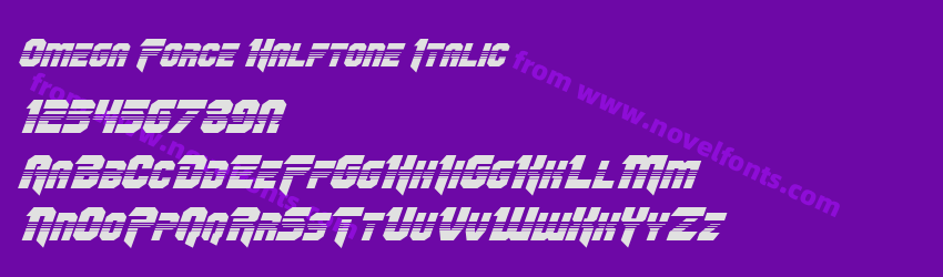 Omega Force Halftone ItalicPreview Omega Force Halftone ItalicPreview