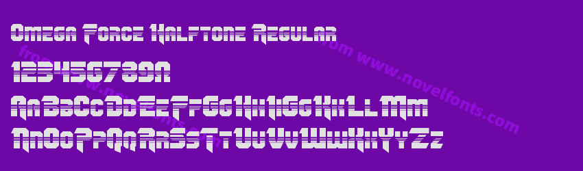 Omega Force Halftone RegularPreview Omega Force Halftone RegularPreview