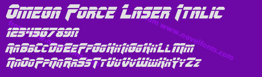 Omega Force Laser ItalicPreview Omega Force Laser ItalicPreview