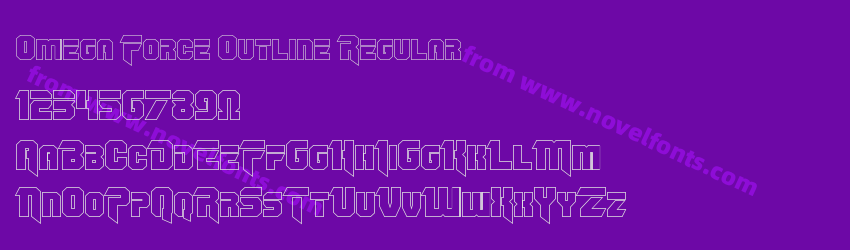 Omega Force Outline RegularPreview Omega Force Outline RegularPreview