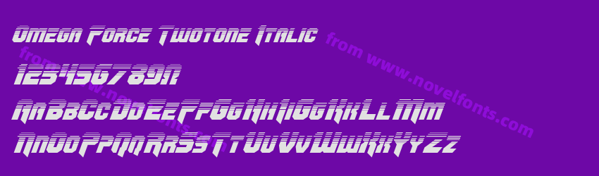 Omega Force Twotone ItalicPreview Omega Force Twotone ItalicPreview