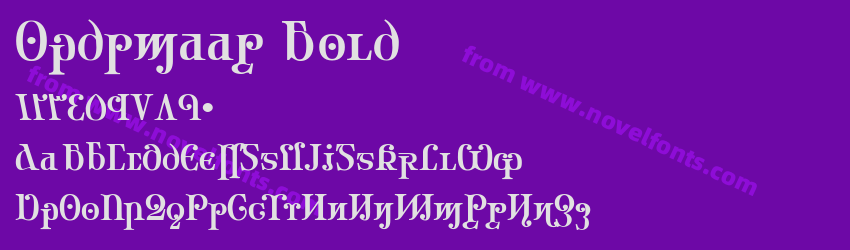 Ondrwaax BoldPreview Ondrwaax BoldPreview
