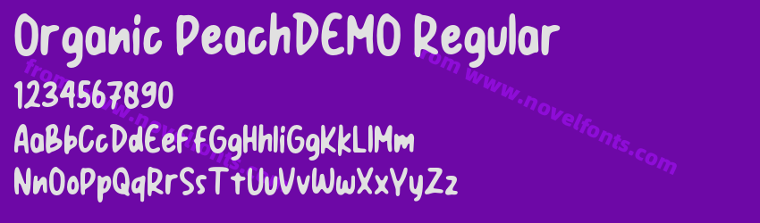 Organic PeachDEMO RegularPreview Organic PeachDEMO RegularPreview