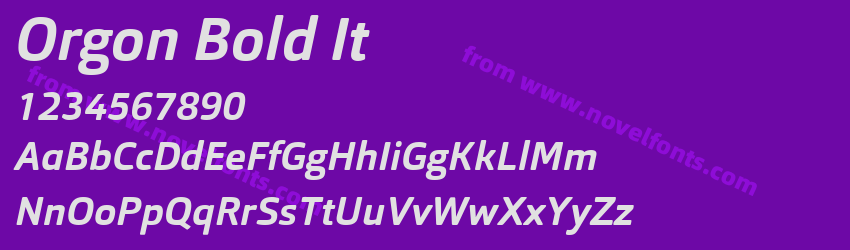 Orgon Bold ItPreview Orgon Bold ItPreview