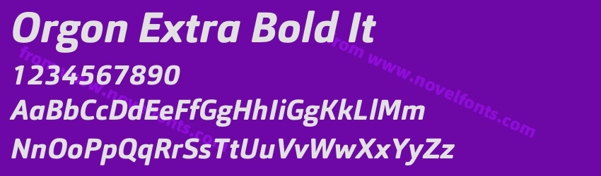 Orgon Extra Bold ItPreview Orgon Extra Bold ItPreview
