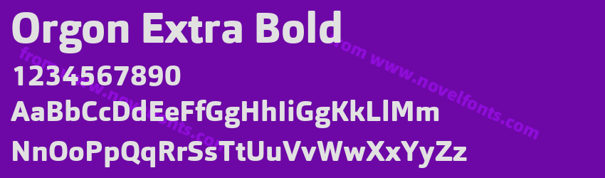 Orgon Extra BoldPreview Orgon Extra BoldPreview
