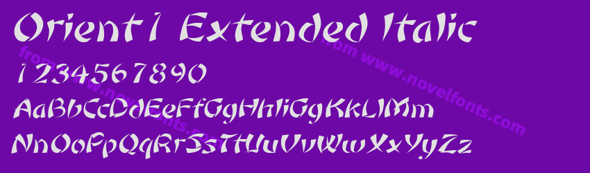 Orient1 Extended ItalicPreview Orient1 Extended ItalicPreview