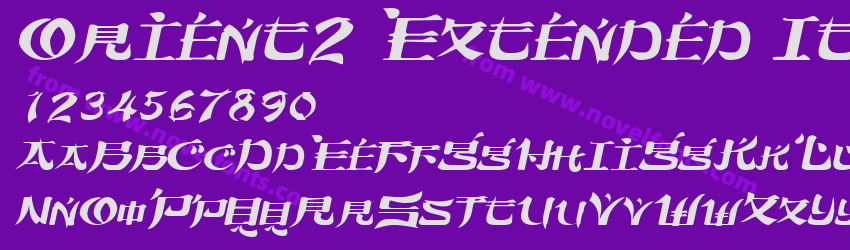 Orient2 Extended ItalicPreview Orient2 Extended ItalicPreview
