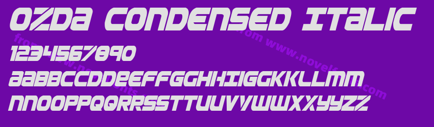 Ozda Condensed ItalicPreview Ozda Condensed ItalicPreview