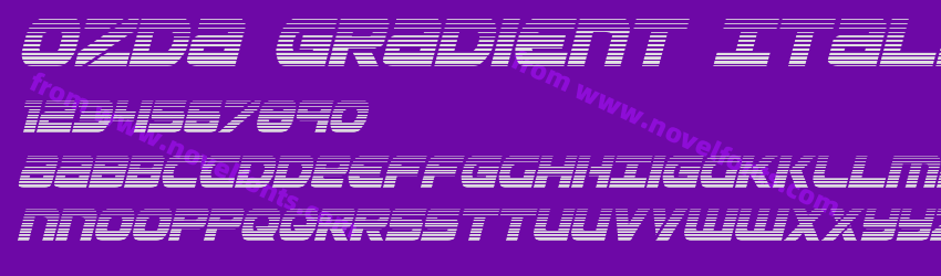 Ozda Gradient ItalicPreview Ozda Gradient ItalicPreview