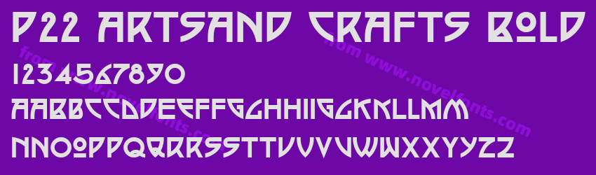 P22 Artsand Crafts BoldPreview P22 Artsand Crafts BoldPreview