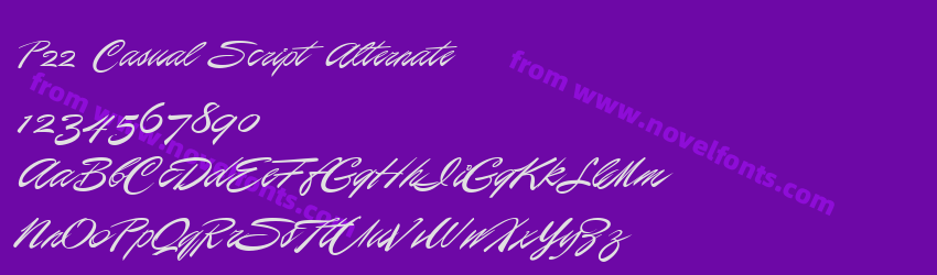 P22 Casual Script AlternatePreview P22 Casual Script AlternatePreview