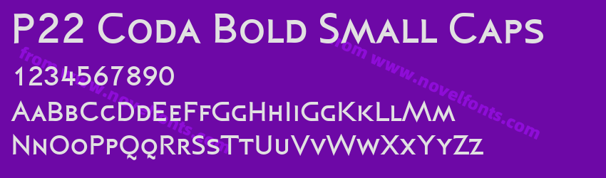 P22 Coda Bold Small CapsPreview P22 Coda Bold Small CapsPreview