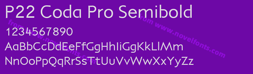 P22 Coda Pro SemiboldPreview P22 Coda Pro SemiboldPreview
