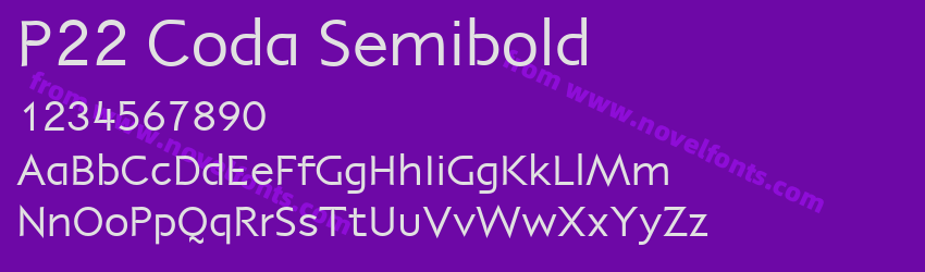 P22 Coda SemiboldPreview P22 Coda SemiboldPreview