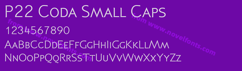 P22 Coda Small CapsPreview P22 Coda Small CapsPreview