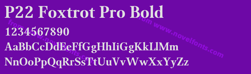 P22 Foxtrot Pro BoldPreview P22 Foxtrot Pro BoldPreview