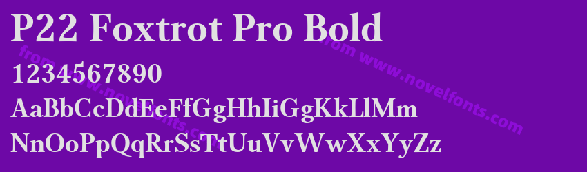 P22 Foxtrot Pro BoldPreview P22 Foxtrot Pro BoldPreview
