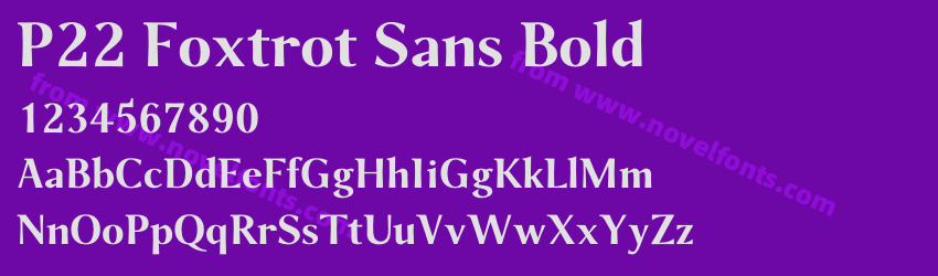 P22 Foxtrot Sans BoldPreview P22 Foxtrot Sans BoldPreview