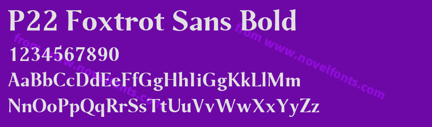 P22 Foxtrot Sans BoldPreview P22 Foxtrot Sans BoldPreview