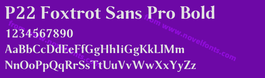 P22 Foxtrot Sans Pro BoldPreview P22 Foxtrot Sans Pro BoldPreview