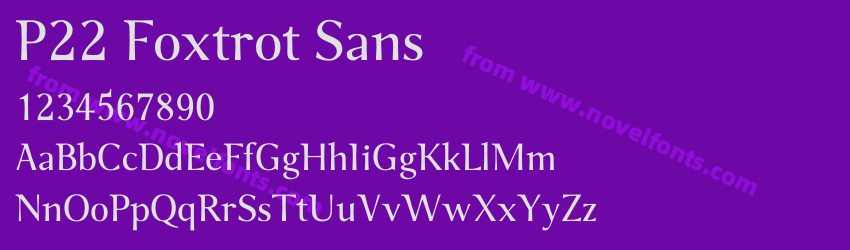 P22 Foxtrot SansPreview P22 Foxtrot SansPreview