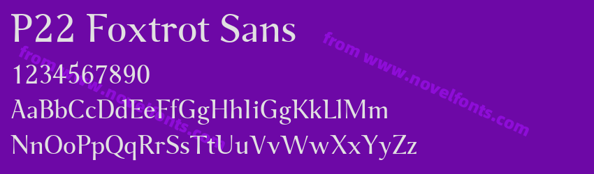 P22 Foxtrot SansPreview P22 Foxtrot SansPreview