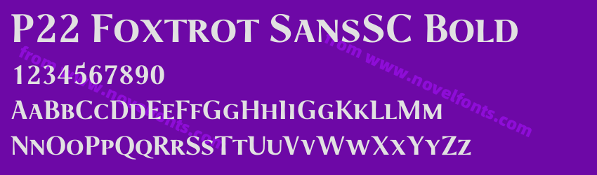 P22 Foxtrot SansSC BoldPreview P22 Foxtrot SansSC BoldPreview