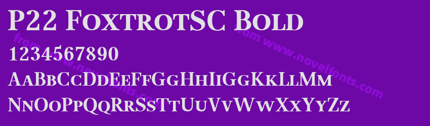 P22 FoxtrotSC BoldPreview P22 FoxtrotSC BoldPreview