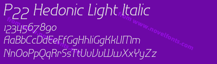 P22 Hedonic Light ItalicPreview P22 Hedonic Light ItalicPreview