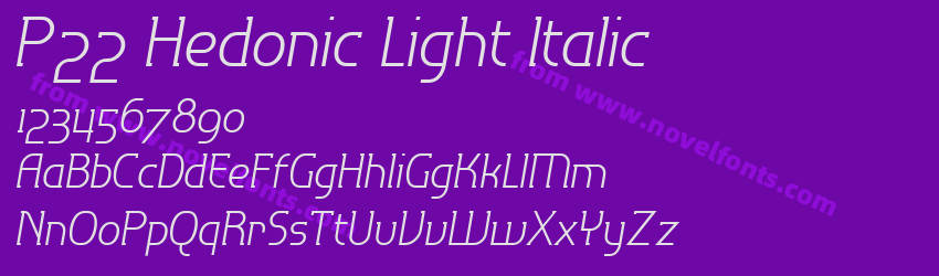 P22 Hedonic Light ItalicPreview P22 Hedonic Light ItalicPreview