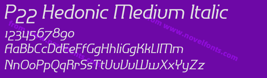 P22 Hedonic Medium ItalicPreview P22 Hedonic Medium ItalicPreview