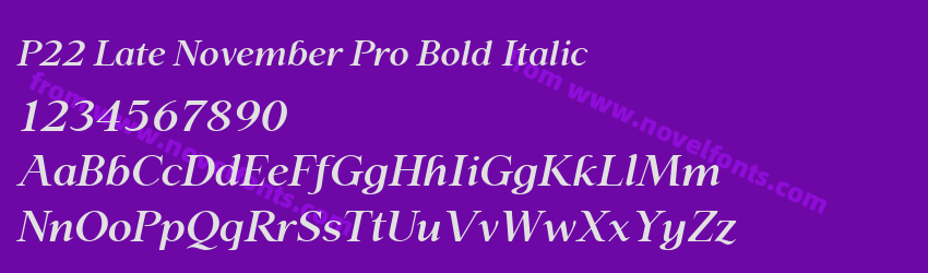 P22 Late November Pro Bold ItalicPreview P22 Late November Pro Bold ItalicPreview