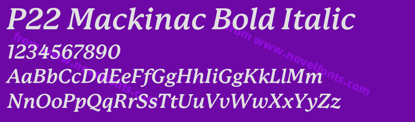 P22 Mackinac Bold ItalicPreview P22 Mackinac Bold ItalicPreview