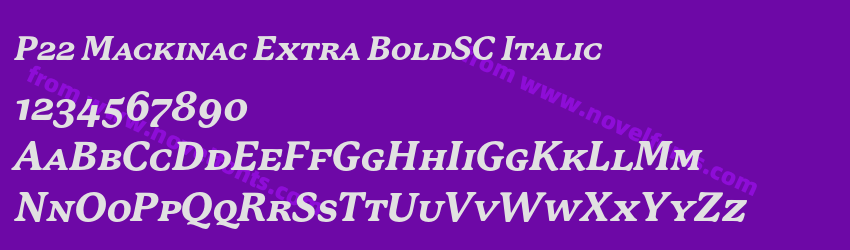 P22 Mackinac Extra BoldSC ItalicPreview P22 Mackinac Extra BoldSC ItalicPreview