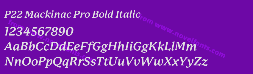 P22 Mackinac Pro Bold ItalicPreview P22 Mackinac Pro Bold ItalicPreview